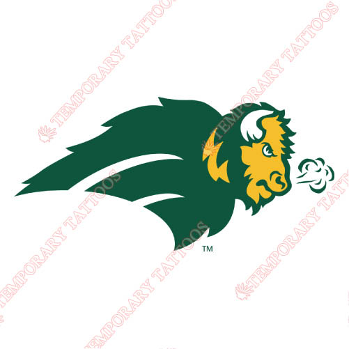 North Dakota State Bison Customize Temporary Tattoos Stickers NO.5599